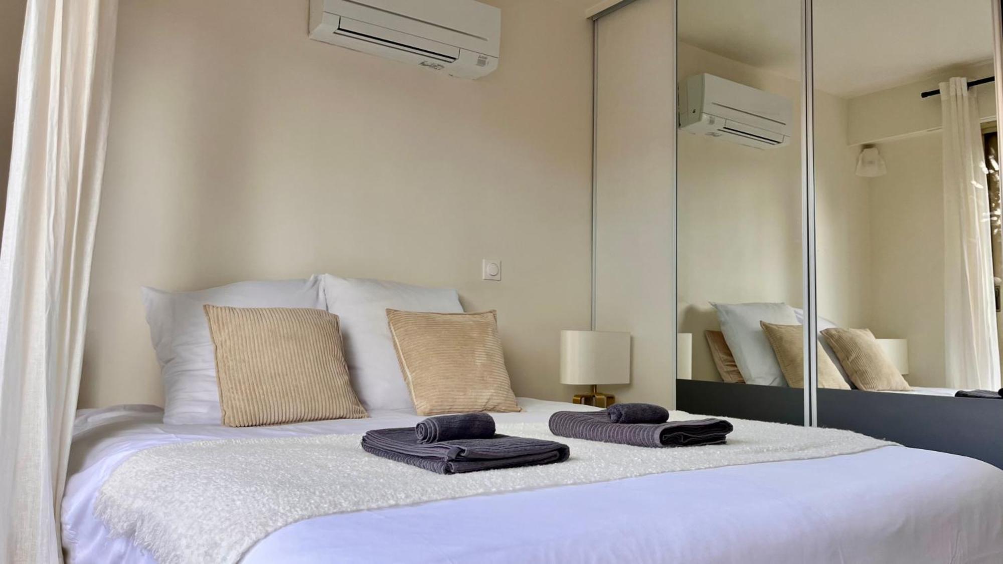 L'Azur - Apt De Standing - Piscine - Parking 르까네 외부 사진